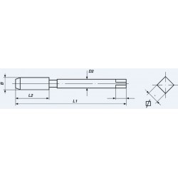 G (BSP) gépi menetfúró CSH FormC/39° DIN5156 HSS-E