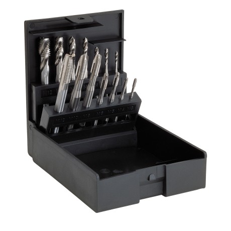 Gépi menetfúró klt. Metrikus HSS-E TIN 14 részes