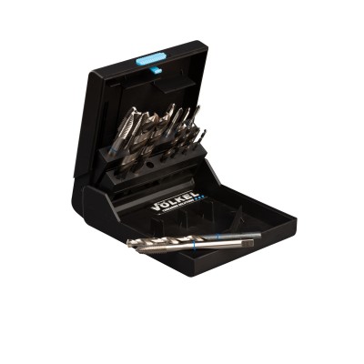 Metrikus Gépi menetfúró klt. M3-M12 HSS-E Kék gyűrűs 14 részes