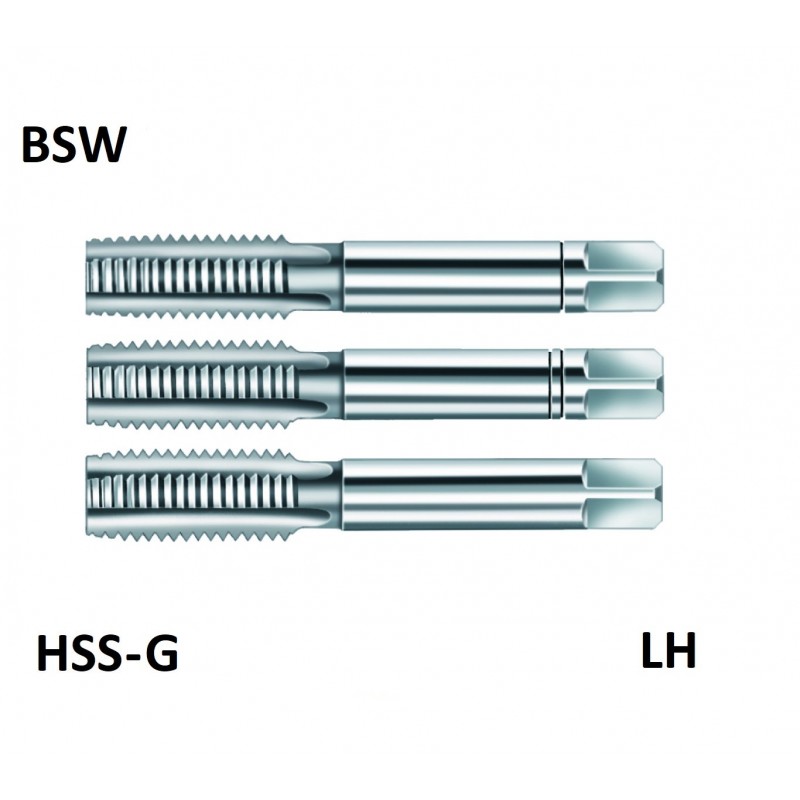 Kézi menetfúró klt. BSW, HSS-G, BAL Kézi menetfúró klt. BSW, HSS-G, BAL