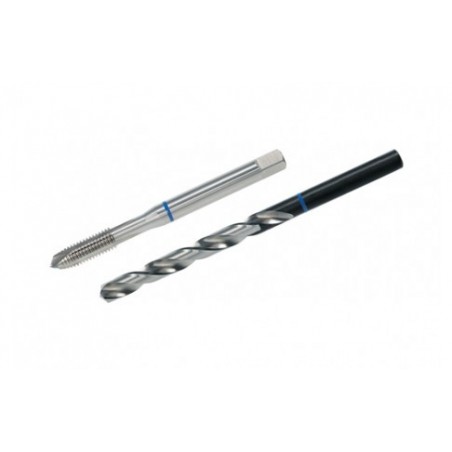 Metrikus (normál) gépi menetfúró CSH HSS-E kék gyűrűs + magfúró TWINBOX