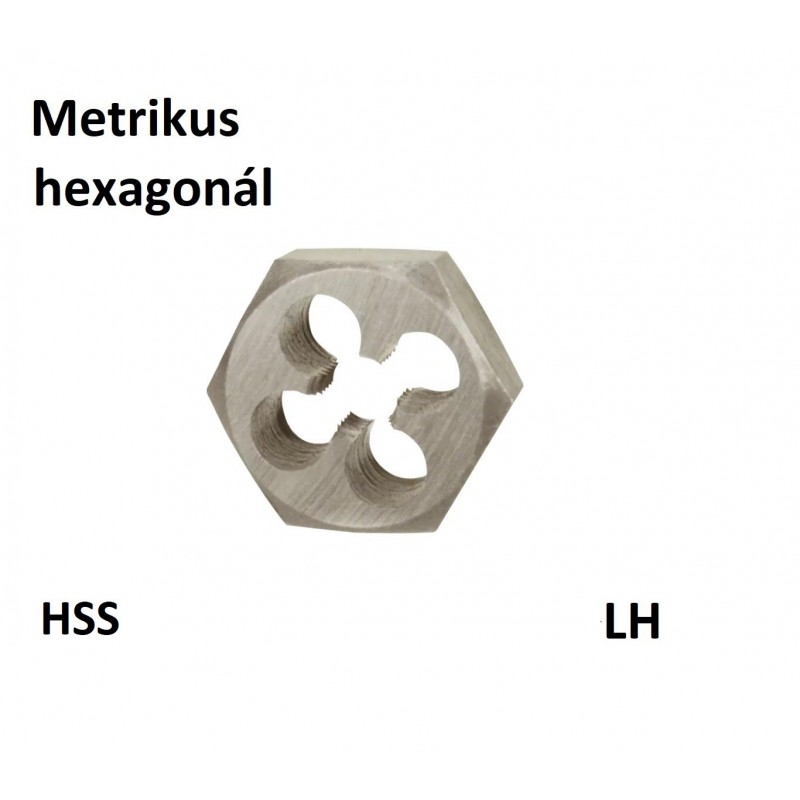 Metrikus Menetmetsző HSS hatszög befogású DIN382 balos Metrikus Menetmetsző HSS hatszög befogású DIN382 balos