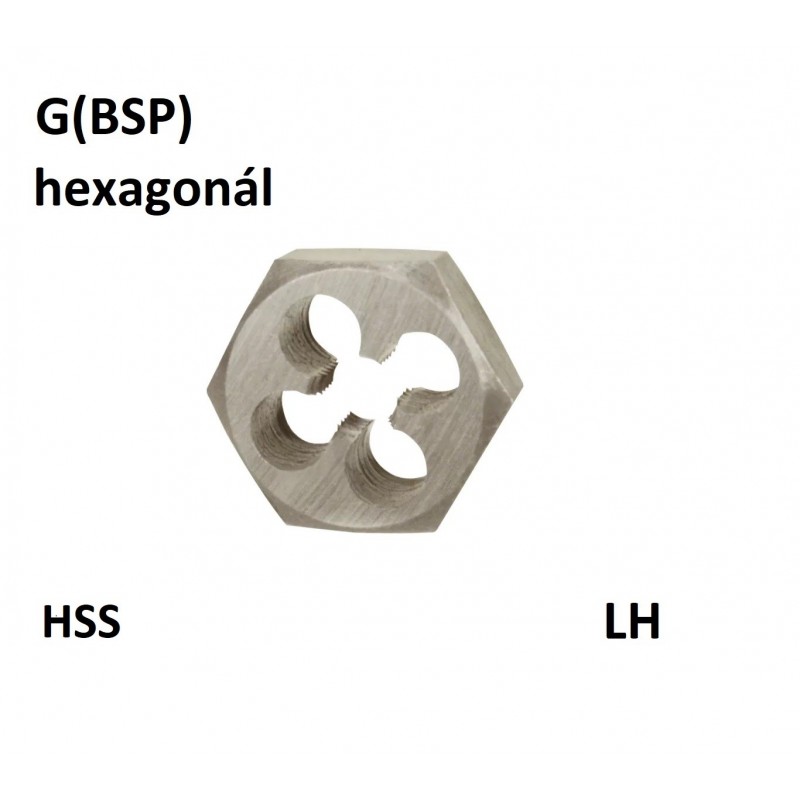G (BSP) Menetmetsző HSS hatszög befogású DIN382 balos G (BSP) Menetmetsző HSS hatszög befogású DIN382 balos